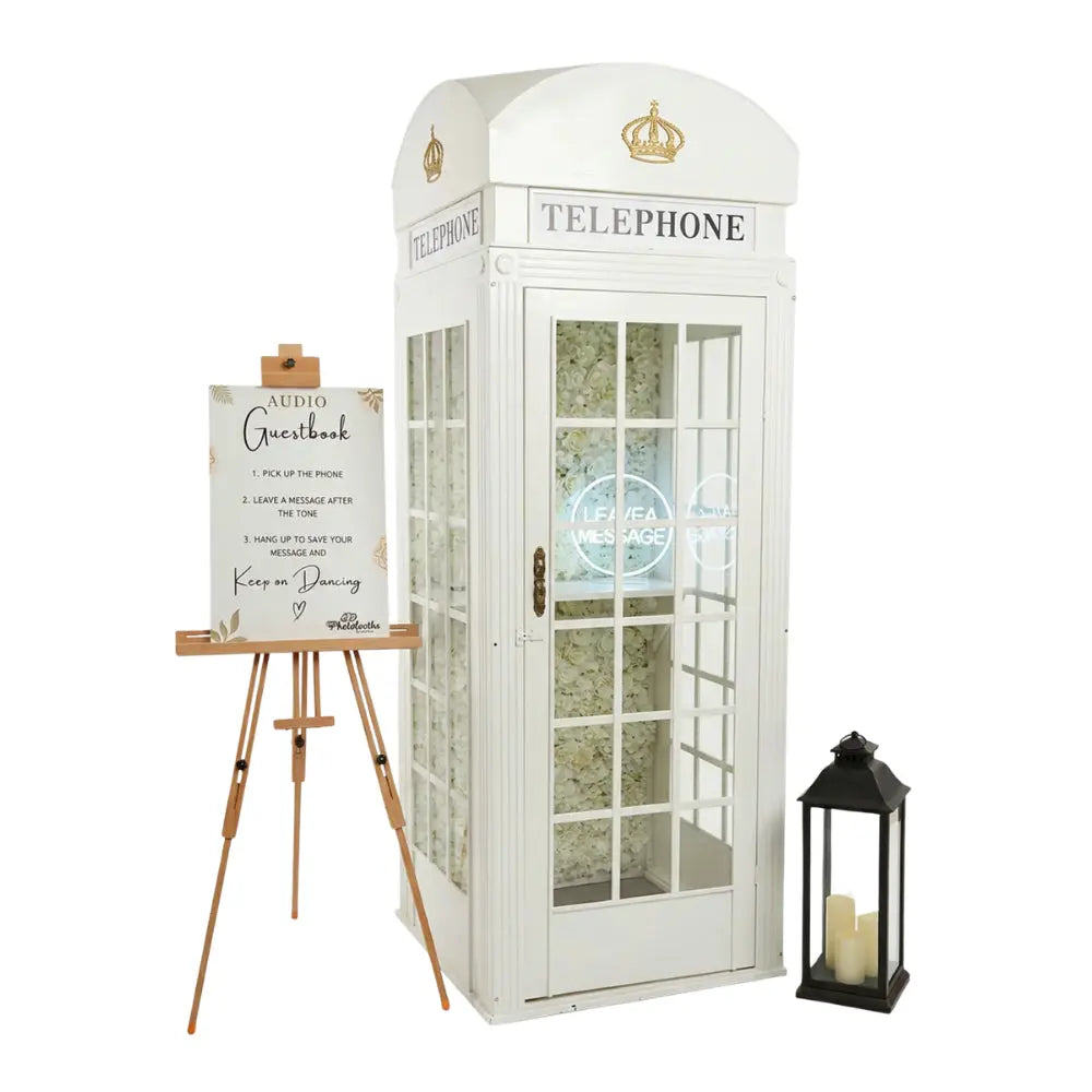 cabine téléphonique avec téléphone à souvenir