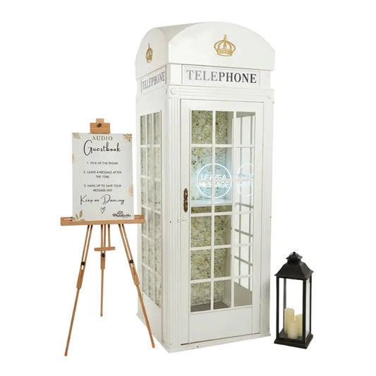 cabine téléphonique avec téléphone à souvenir